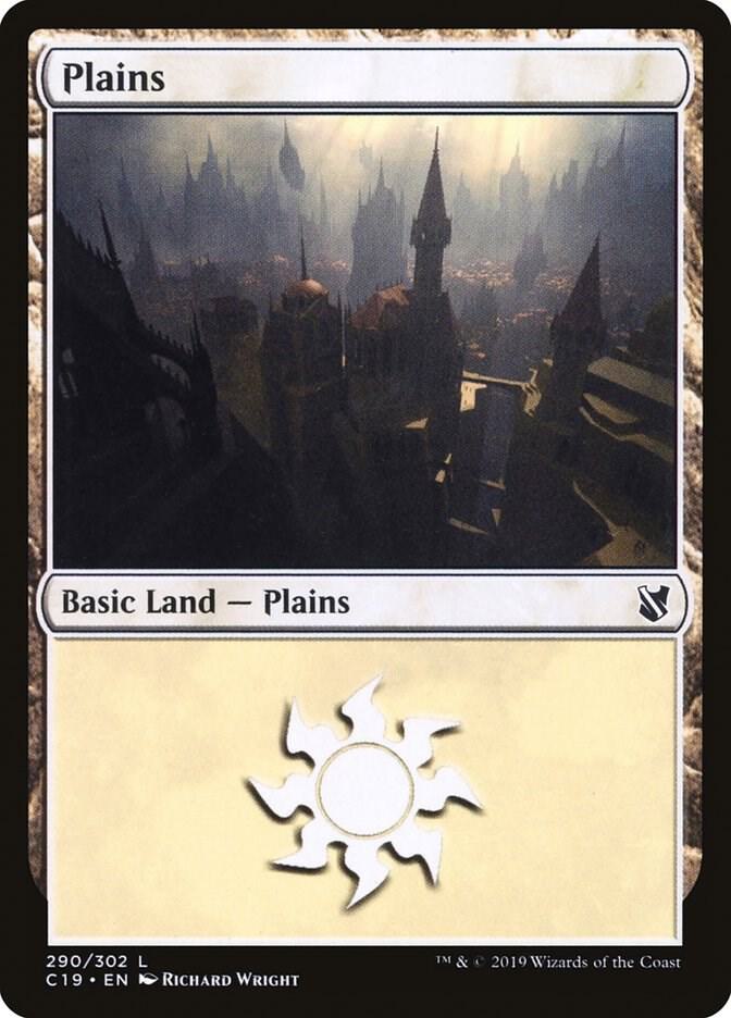 Plains 290 card from Commander 2019