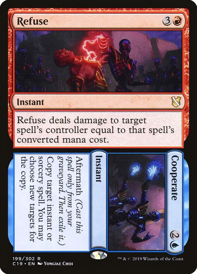 Refuse // Cooperate 199 card from Commander 2019