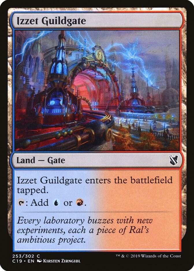 Izzet Guildgate 253 card from Commander 2019