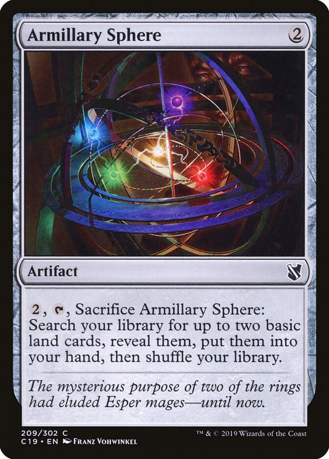 Armillary Sphere 209 card from Commander 2019