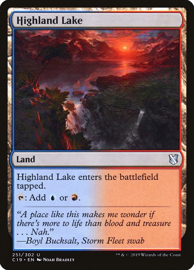 Highland Lake 251 card from Commander 2019