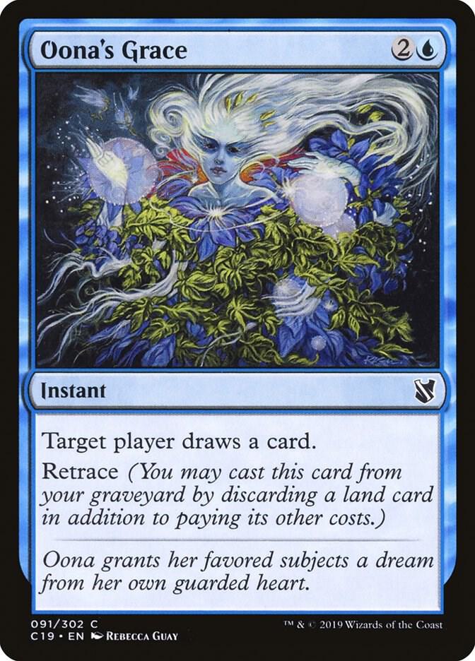 Oona's Grace 91 card from Commander 2019