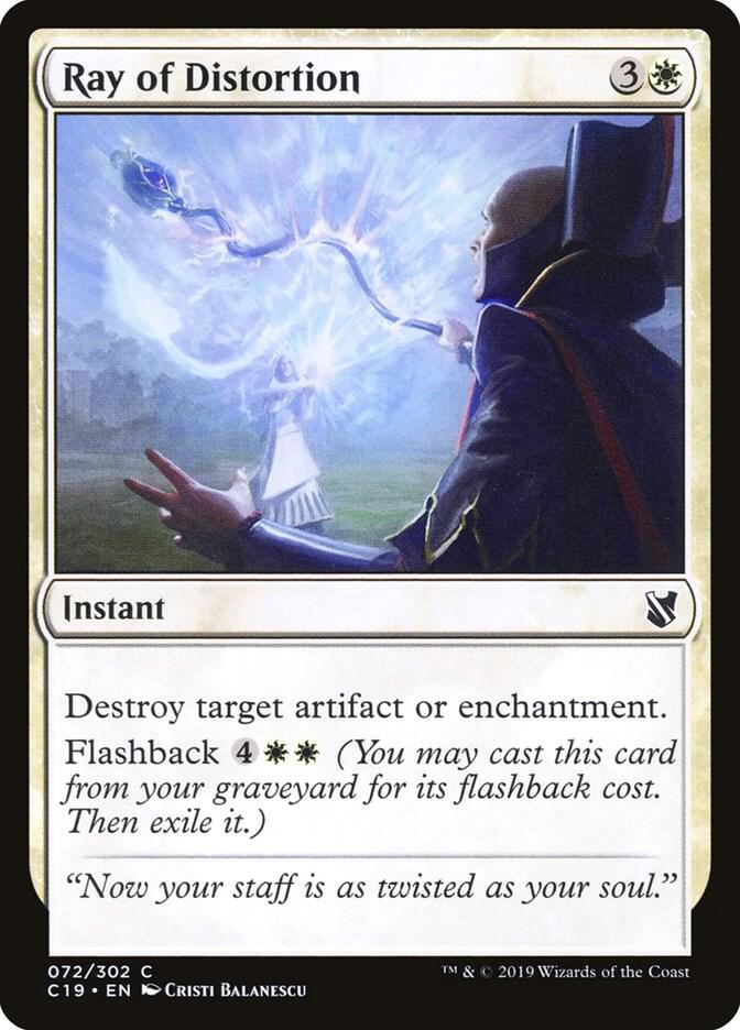 Ray of Distortion 72 card from Commander 2019