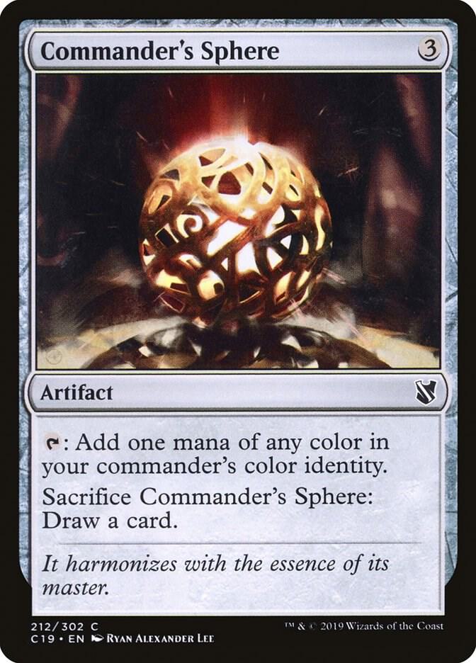 Commander's Sphere 212 card from Commander 2019