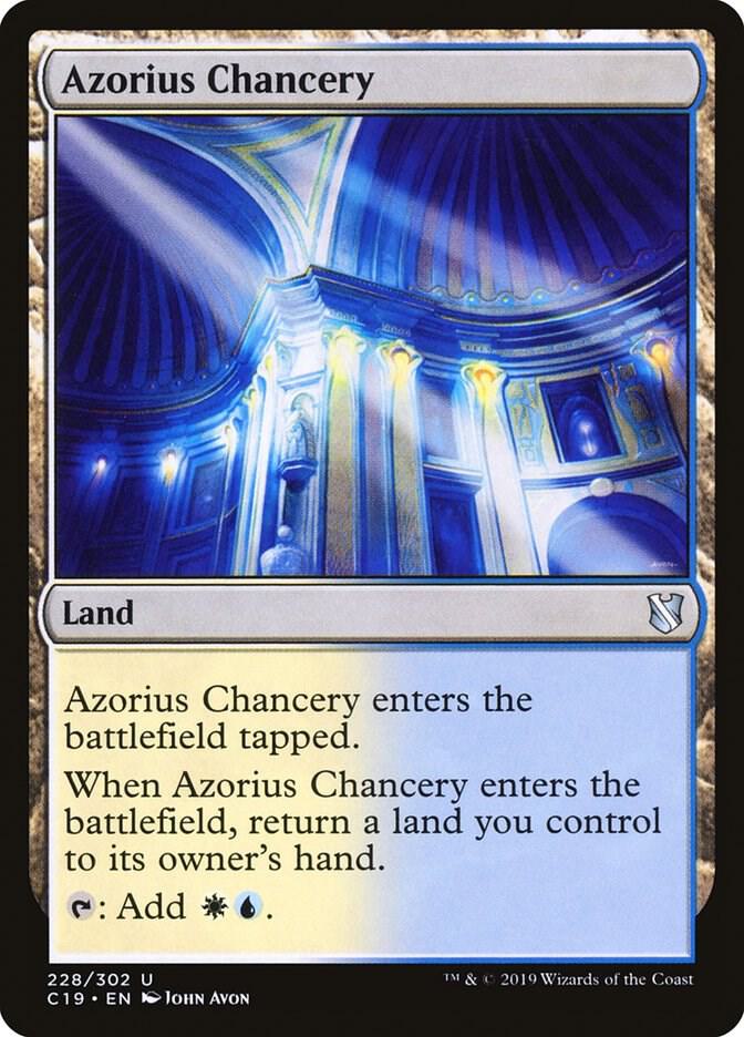 Azorius Chancery 228 card from Commander 2019