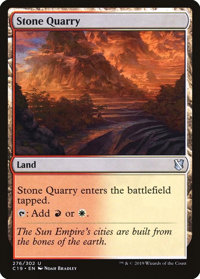 Stone Quarry 276 card from Commander 2019