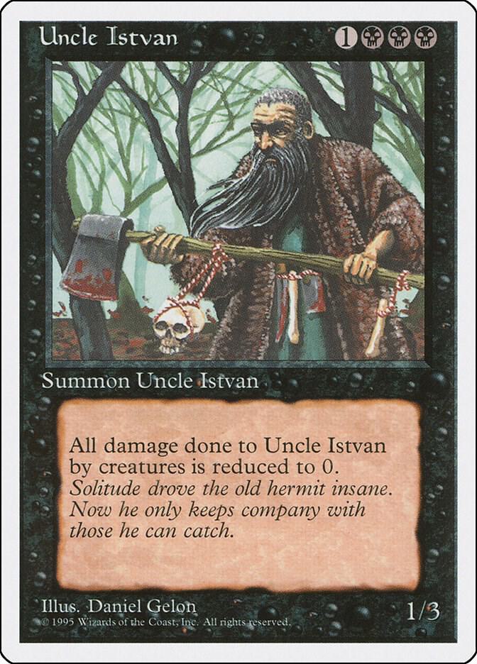 Uncle Istvan card from Fourth Edition