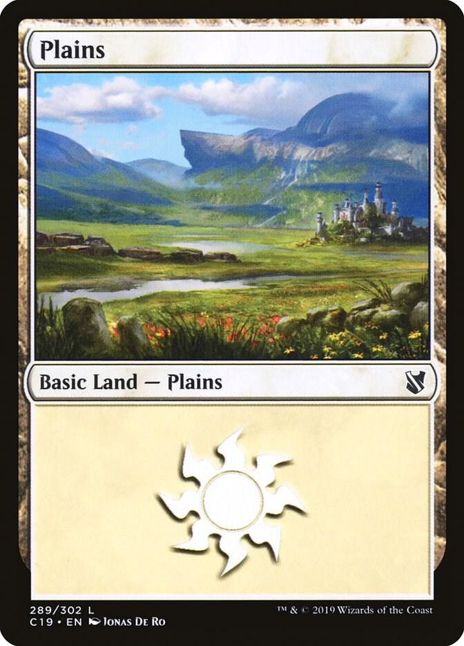 Plains 289 card from Commander 2019
