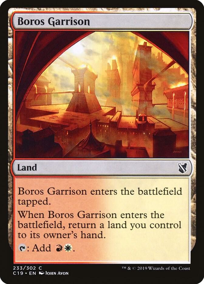 Boros Garrison 233 card from Commander 2019