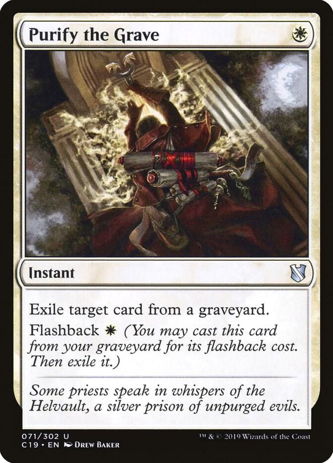 Purify the Grave 71 card from Commander 2019