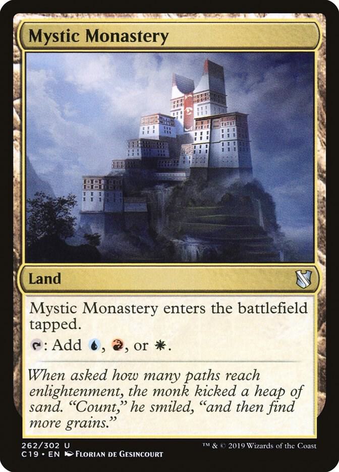 Mystic Monastery 262 card from Commander 2019