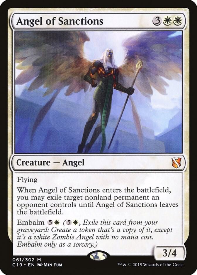 Angel of Sanctions 61 card from Commander 2019