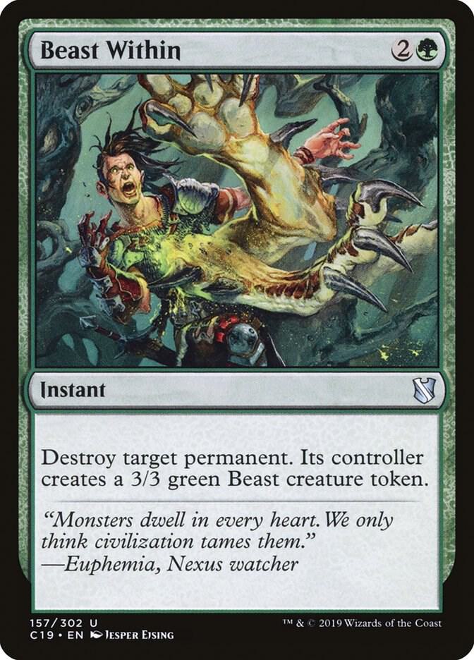 Beast Within 157 card from Commander 2019