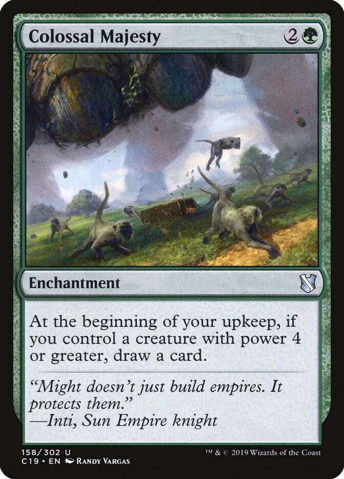 Colossal Majesty 158 card from Commander 2019