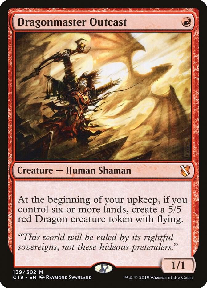 Dragonmaster Outcast 139 card from Commander 2019