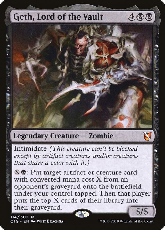 Geth, Lord of the Vault 114 card from Commander 2019