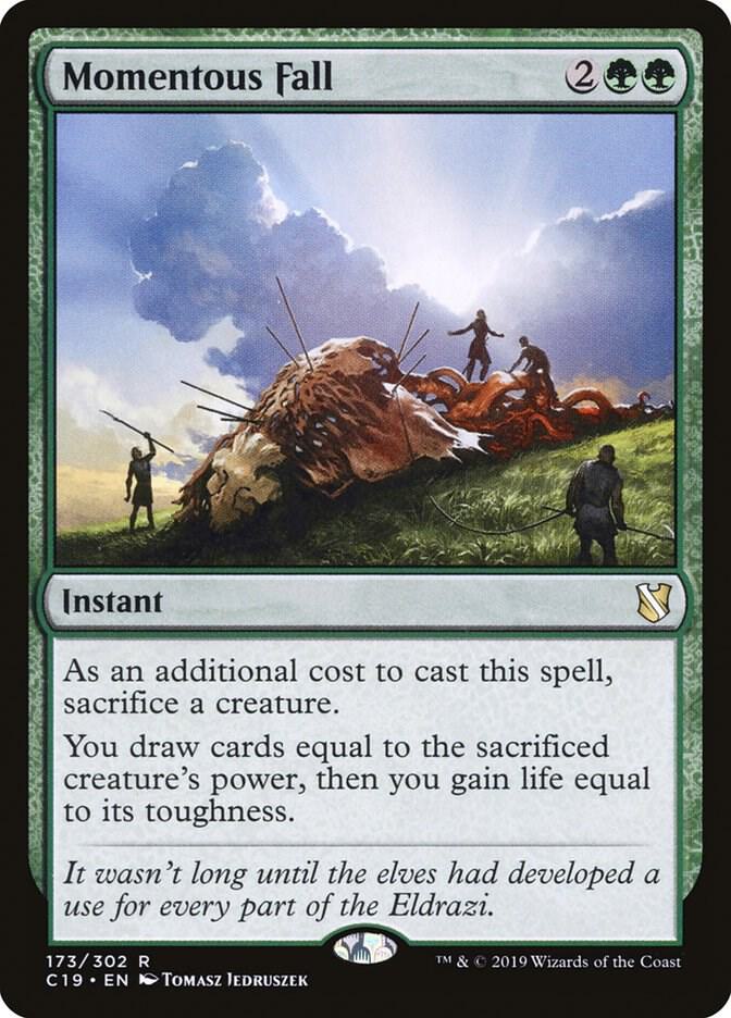 Momentous Fall 173 card from Commander 2019