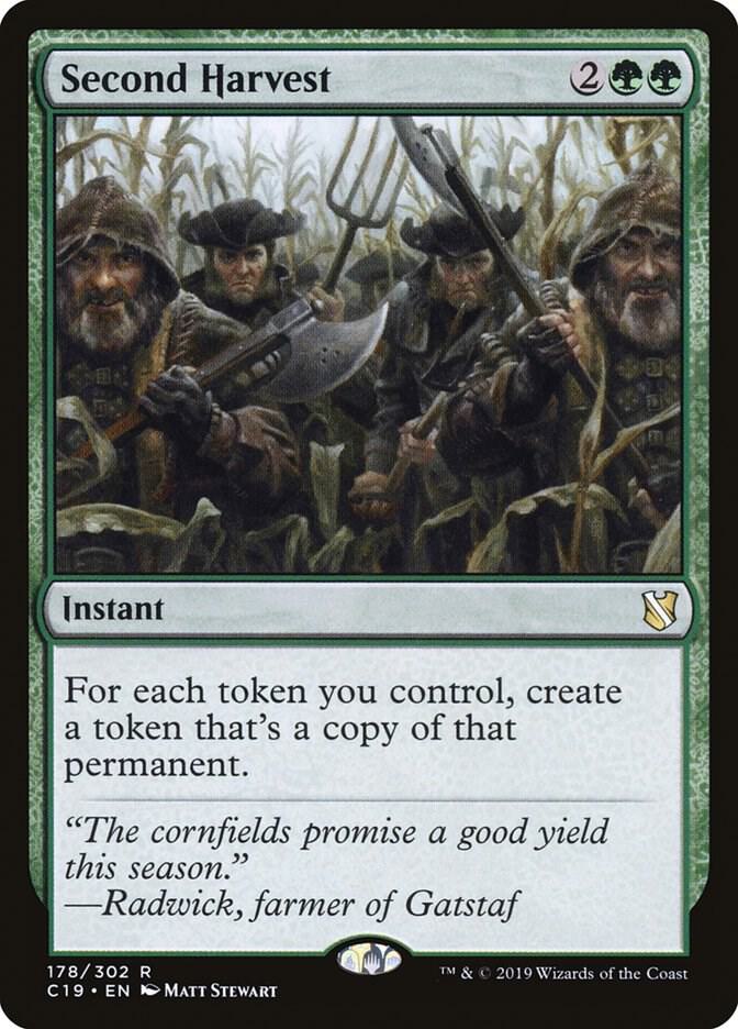 Second Harvest 178 card from Commander 2019