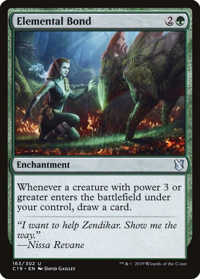 Elemental Bond 163 card from Commander 2019