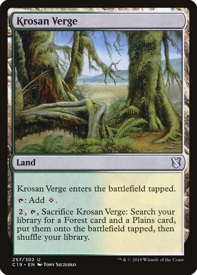 Krosan Verge 257 card from Commander 2019