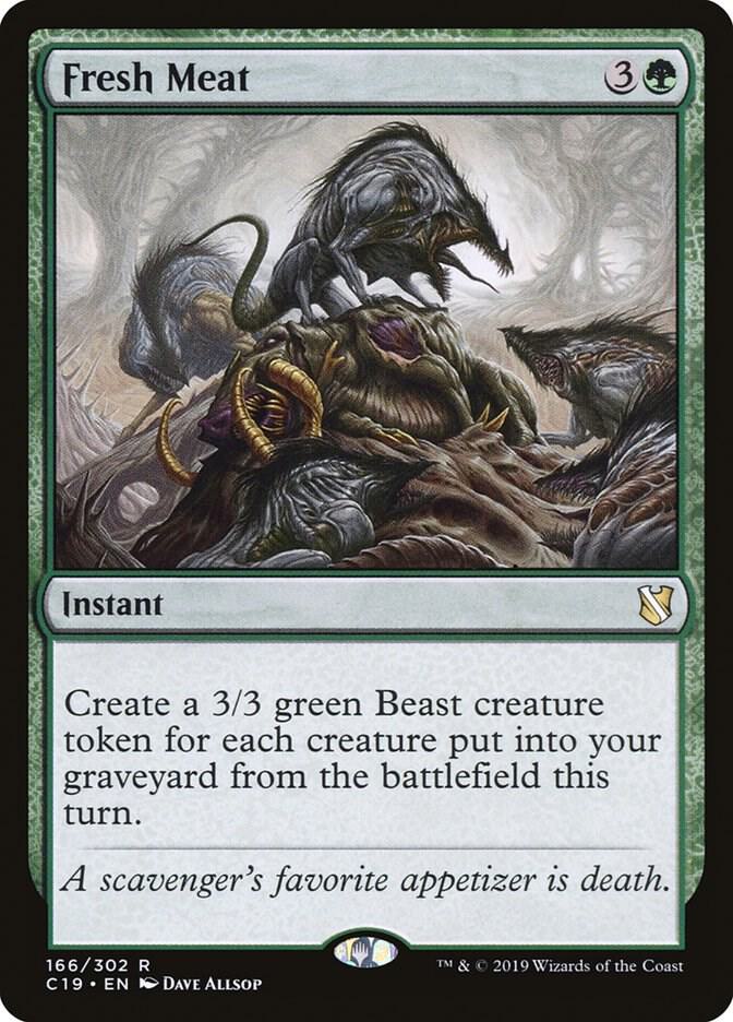 Fresh Meat 166 card from Commander 2019