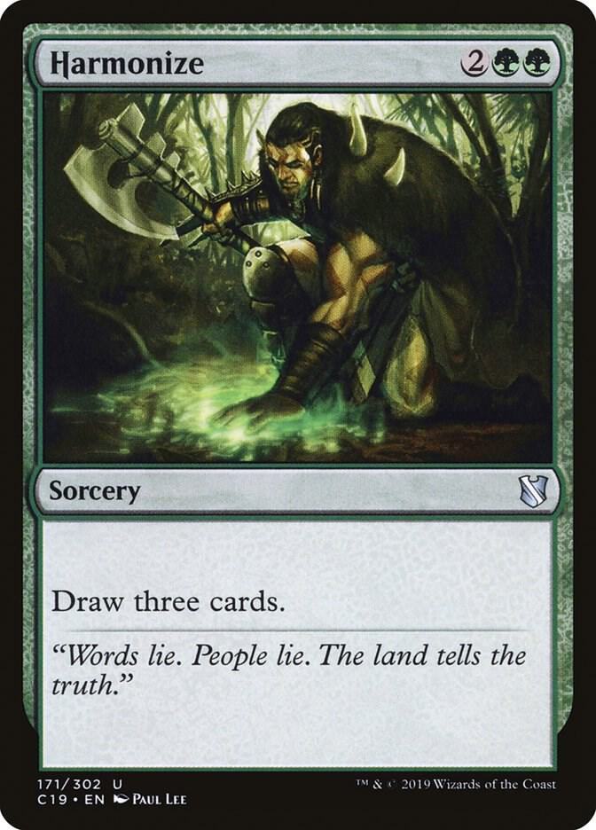 Harmonize 171 card from Commander 2019
