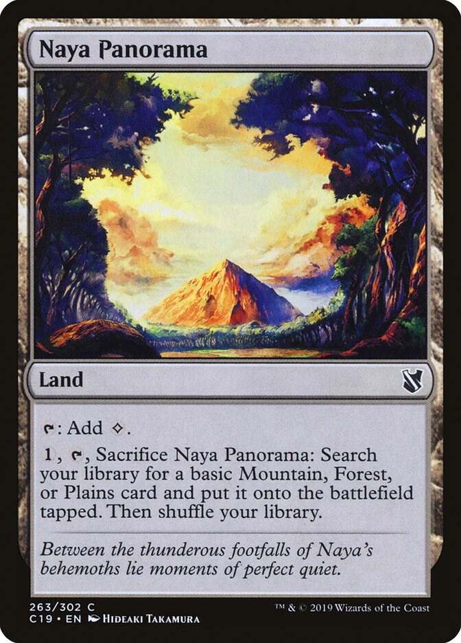 Naya Panorama 263 card from Commander 2019