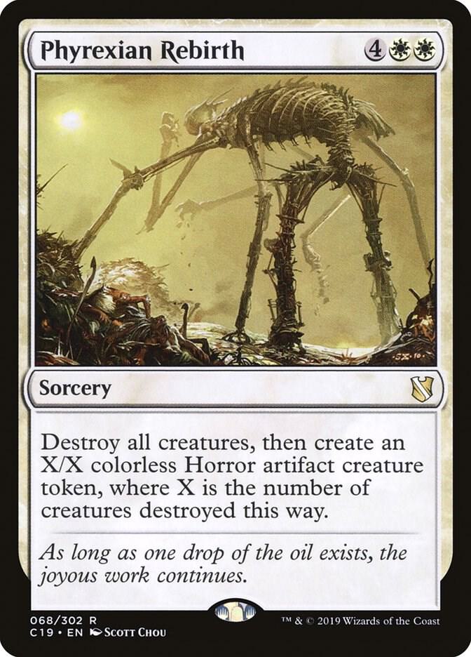 Phyrexian Rebirth 68 card from Commander 2019