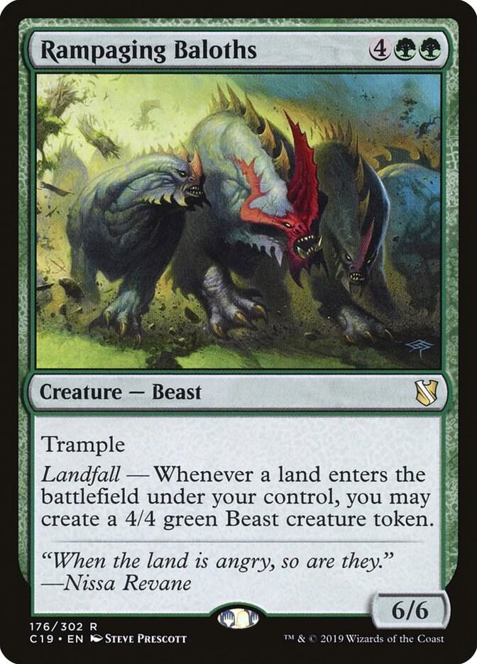 Rampaging Baloths 176 card from Commander 2019