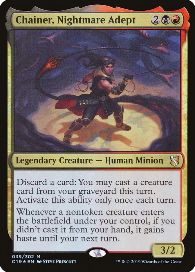 Chainer, Nightmare Adept 39 card from Commander 2019