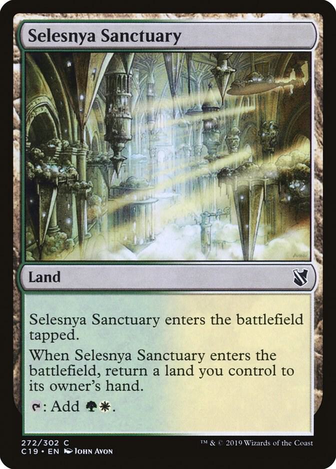 Selesnya Sanctuary 272 card from Commander 2019