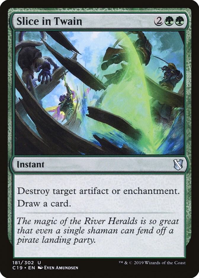 Slice in Twain 181 card from Commander 2019
