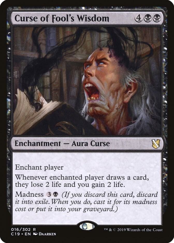 Curse of Fool's Wisdom 16 card from Commander 2019