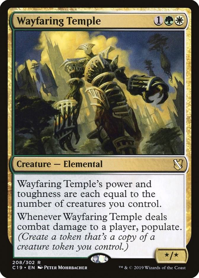 Wayfaring Temple 208 card from Commander 2019