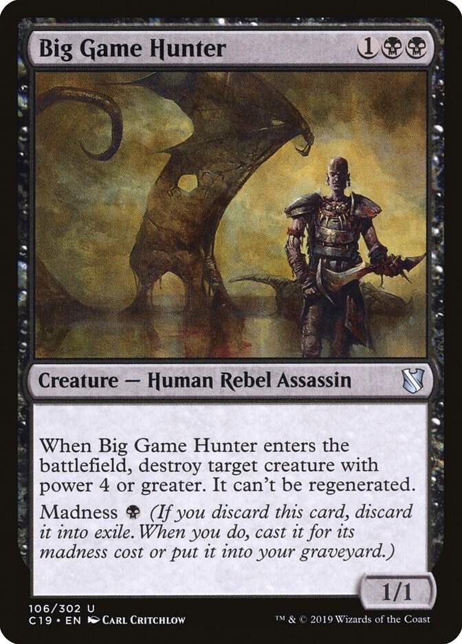 Big Game Hunter 106 card from Commander 2019