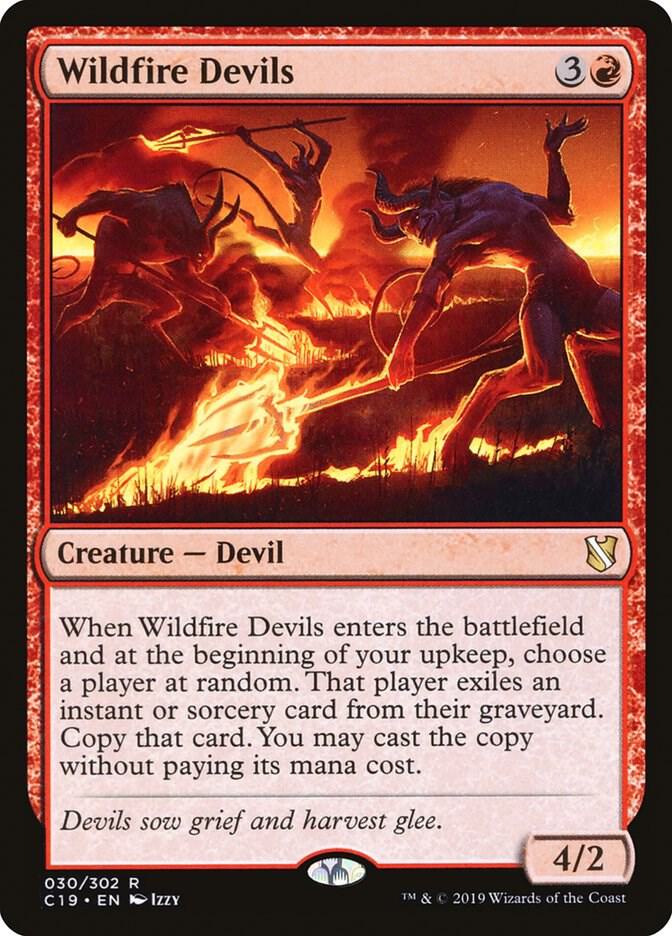 Wildfire Devils 30 card from Commander 2019