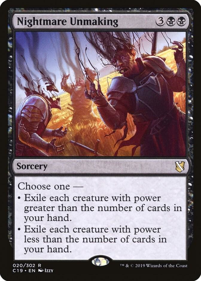 Nightmare Unmaking 20 card from Commander 2019