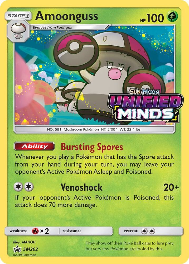 Amoonguss (Prerelease) SM202 card from SM Promos