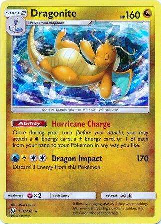 Dragonite (Cracked Ice Holo) 151/236 card from Deck Exclusives