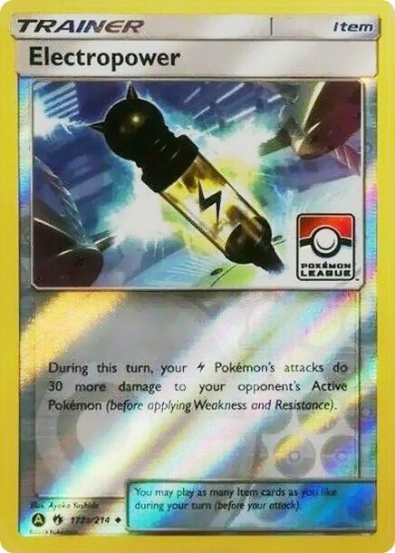 Electropower (Pokemon League) 172a/214 card from League & Championship Cards