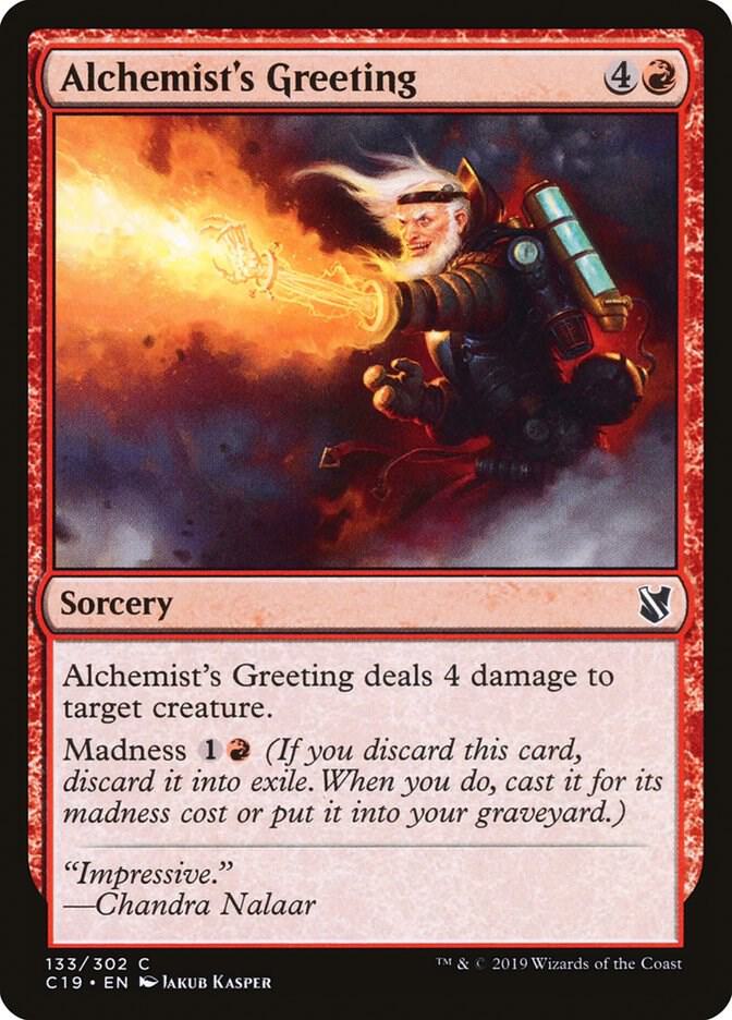 Alchemist's Greeting 133 card from Commander 2019