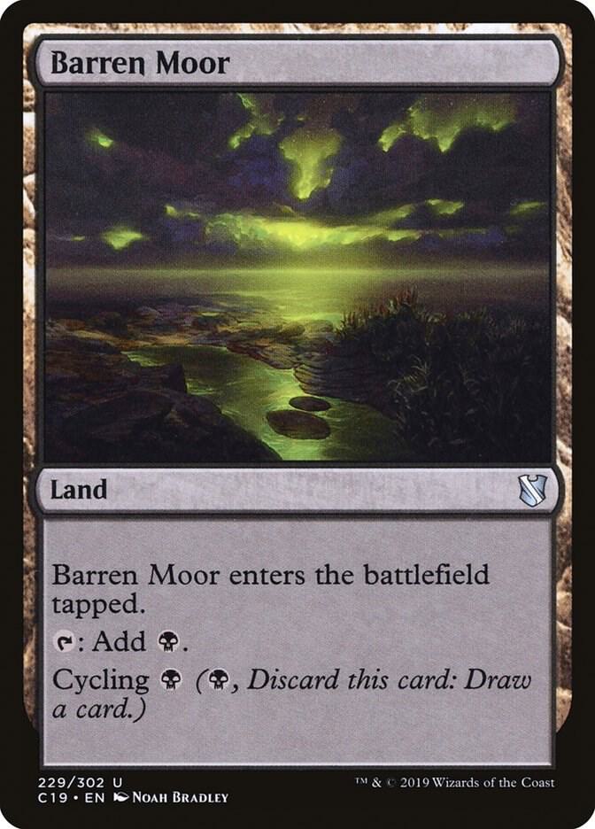 Barren Moor 229 card from Commander 2019