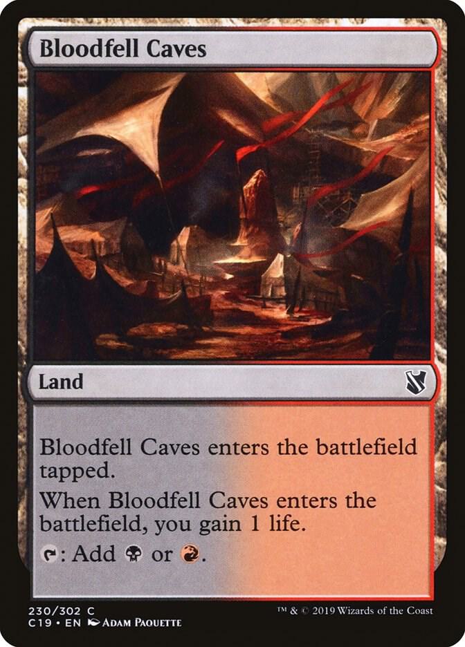 Bloodfell Caves 230 card from Commander 2019