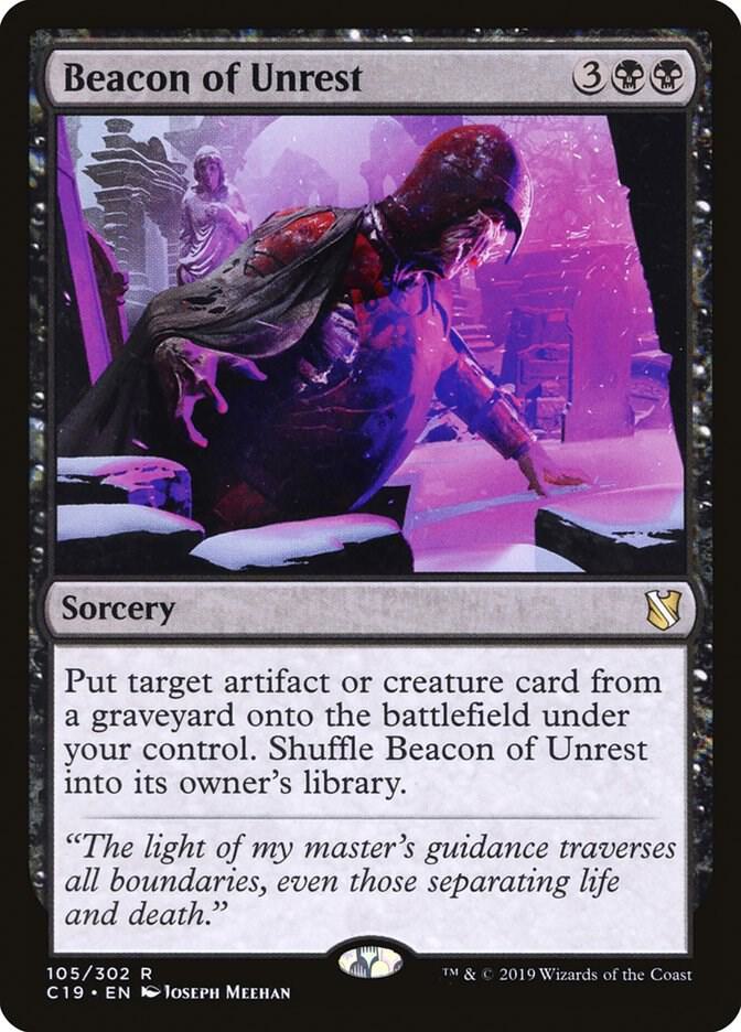 Beacon of Unrest 105 card from Commander 2019