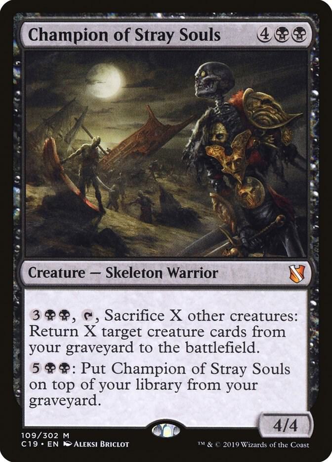 Champion of Stray Souls 109 card from Commander 2019