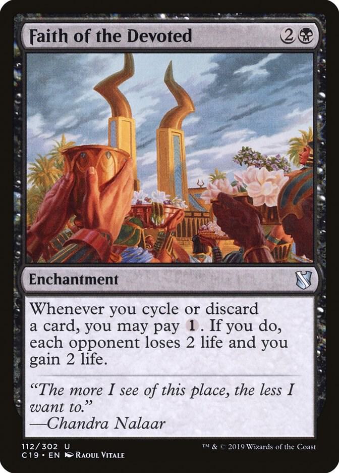 Faith of the Devoted 112 card from Commander 2019