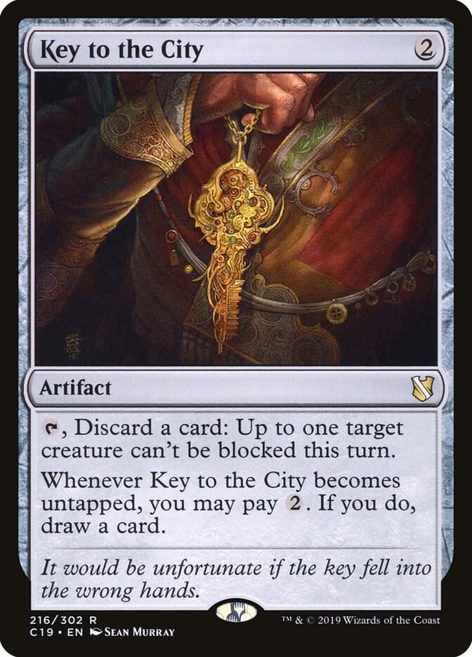 Key to the City 216 card from Commander 2019