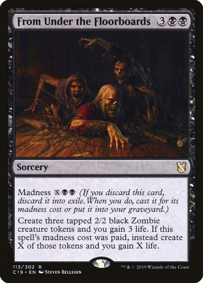 From Under the Floorboards 113 card from Commander 2019