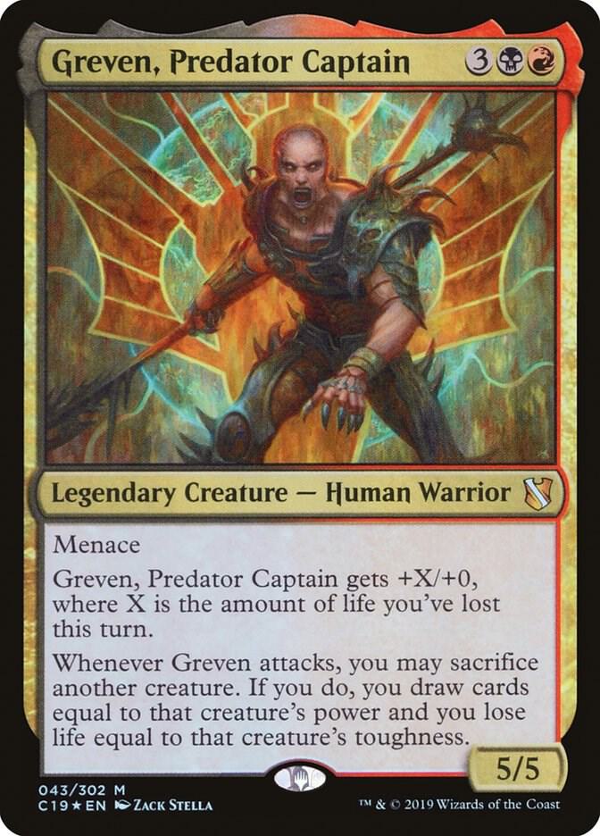 Greven, Predator Captain 43 card from Commander 2019
