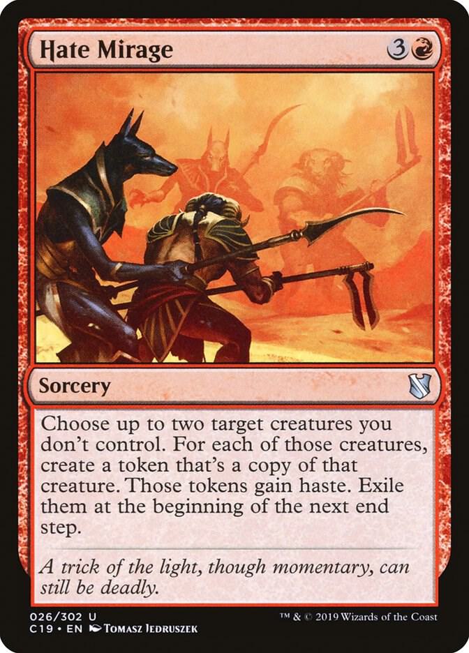 Hate Mirage 26 card from Commander 2019